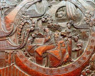 Another picture of the carved Asian trunk!