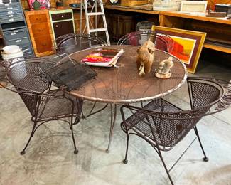 Woodard iron patio set!