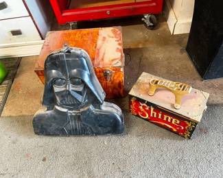 Darth Vader Hot Wheels holder, vintage