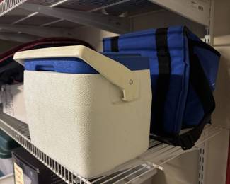 Small and large coolers