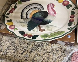 Large Turkey Ceramic Platter