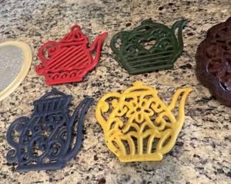 Cast Iron Colored Trivets