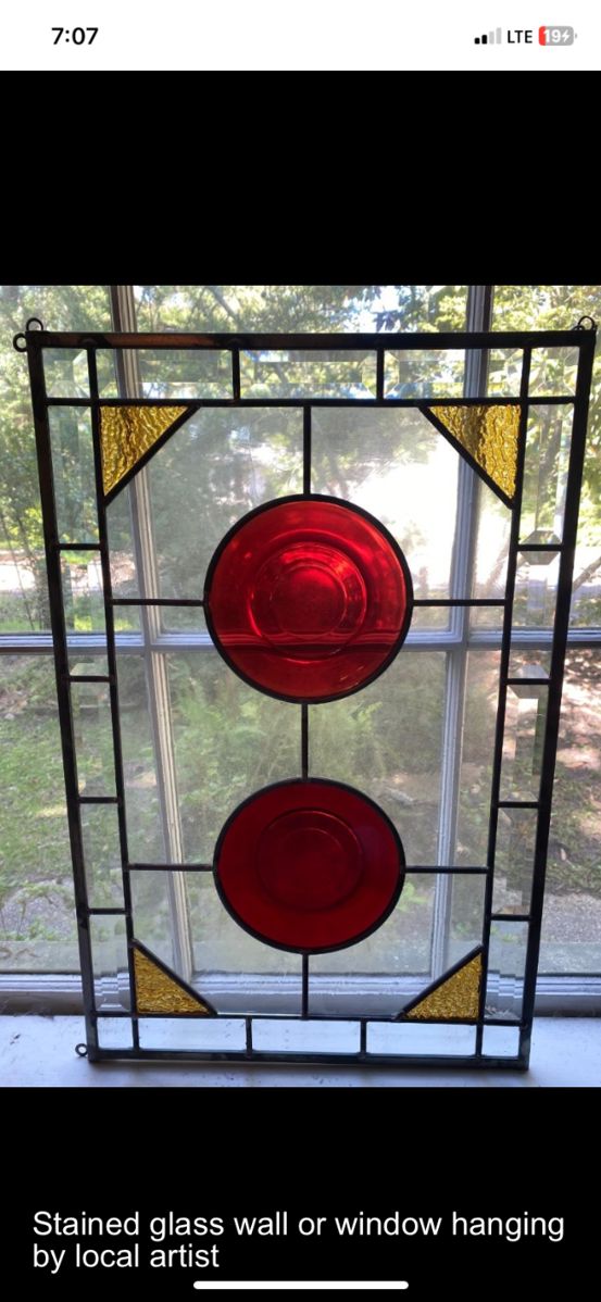 Stained glass by local artist
