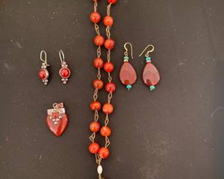 Handcrafted semi precious stone and sterling jewelry