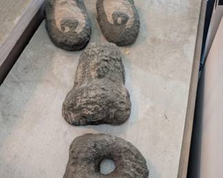 Four piece concrete tree face