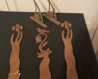 Cast iron post decorations