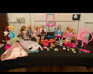 Barbies and miscellaneous accessories