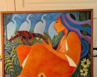 Signed oil on canvas by G Zubire
