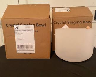 Crystal singing bowls