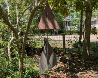 Handcrafted, copper & metal wind chime