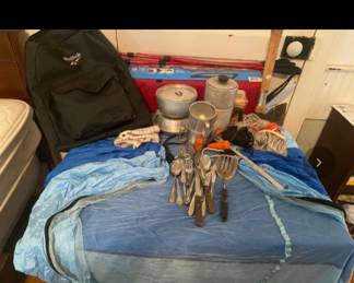 Lots of camping gear