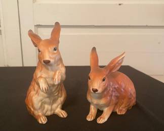 Lefton porcelain bunnies