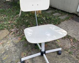 MCM Danish teak adjustable office chair