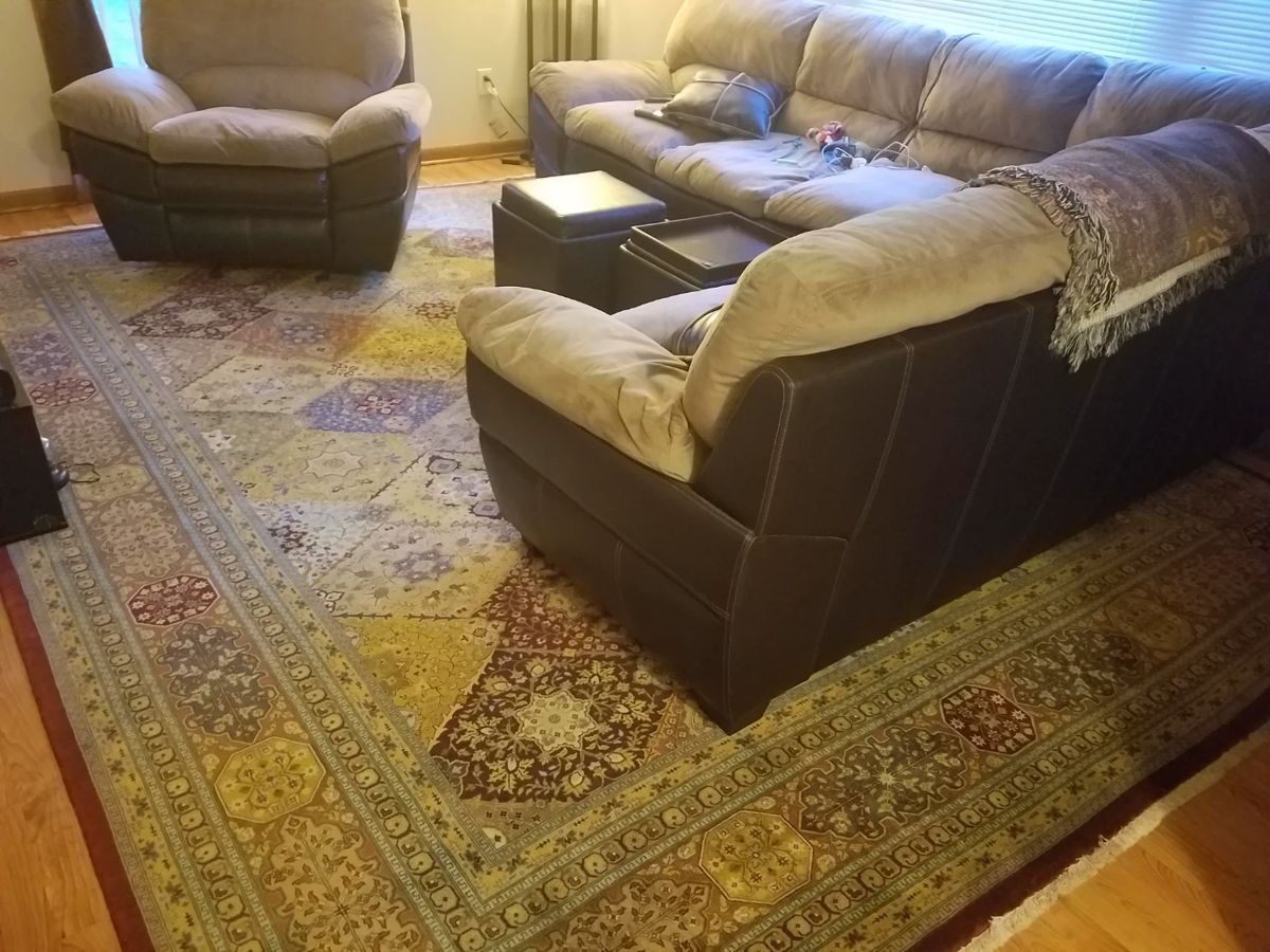 Large Handmade Area Rug!