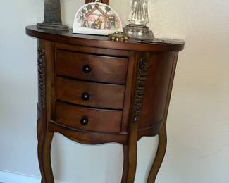 3 drawer accent table