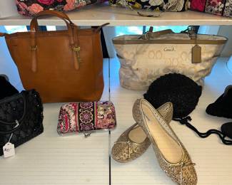 COACH BAG & ALEX MARIE SLIPPERS
