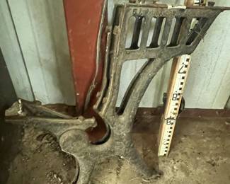 Old school desk iron base