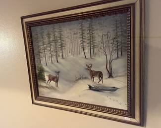 One of several paintings by W.E. Beasley