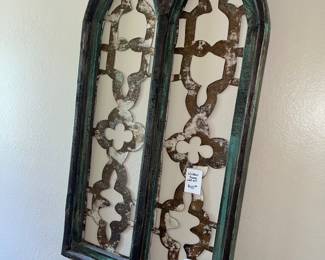 Wood & iron wall art