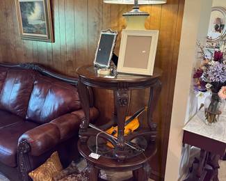 Two matching end tables