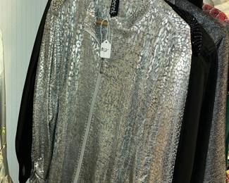 Silver zippered jacket by BEREK