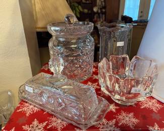 Vintage WATERFORD crystal biscuit jar