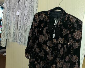 A PAIR OF GORGEOUS "ALEX EVENINGS" JACKETS