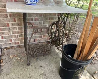 BACK PORCH - SEWING MACHINE BASE TABLE