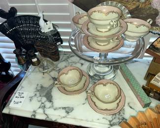 Collection of Royal Tettau cups & saucers from Germany