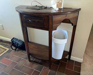 Half-round accent table