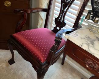 Chippendale armchairs