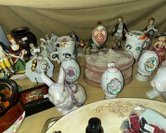 Lenox ceramic egg ornaments