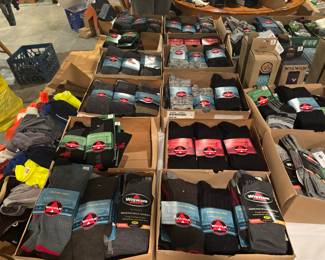 400+ pair of new Wigwam hiking, subzero, running, everyday socks.