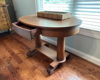 Oak library table