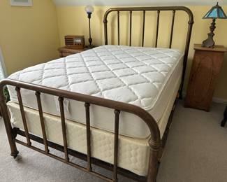 Brass full-size bed