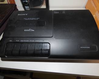 Sony cassette recorder.