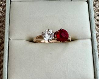 "old gold" vintage ring