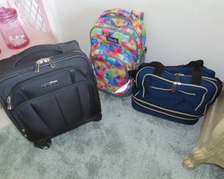 Luggage and back packs.