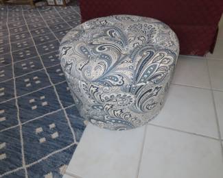 Storage footstool.