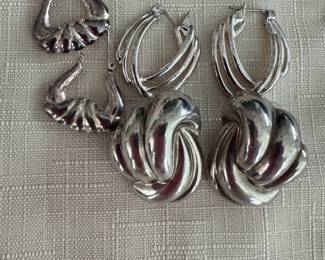Silver plated earrings