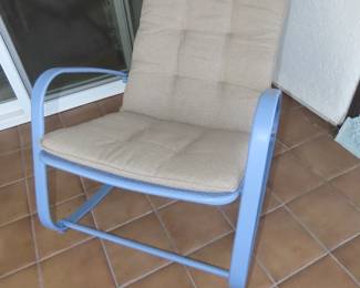 Rocking patio chair.