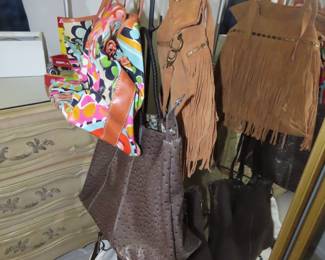 Brighton, Tory Burch, Micheal Kors, Coach, Bagalini and other purses.