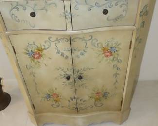 Decorative hall entry cabinet.