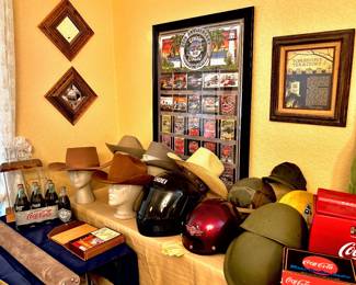 Name Brand Cowboy Hats, Harley Helmets, Military Helmets