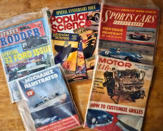 Vintage Car Magazines, Sampling, Many Available