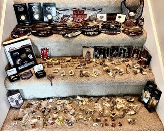Harley Davidson Patches, Pins & Coins. Dallas Cowboy Pins, Hard RockCafe & Texas Cruisin Pins