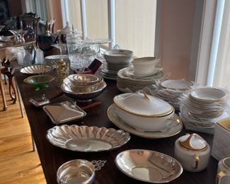 Antique China and Silver plate