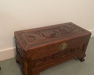 Carved Camphor Chest