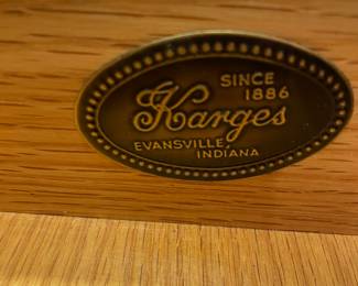 Largest label inside China Cabinet