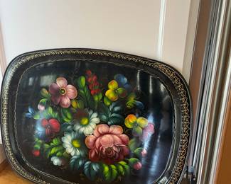 Tole Painted Tray